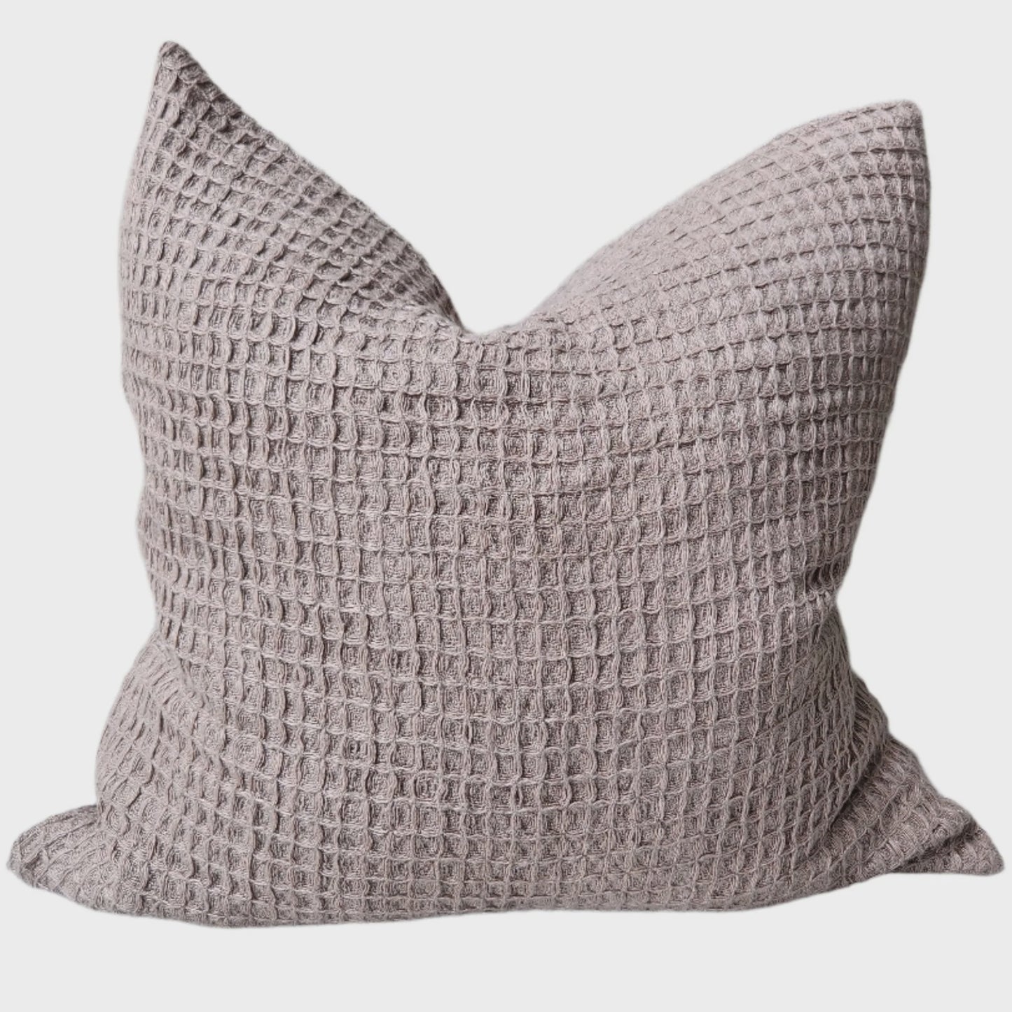 Alesund Linen waffle Cushion - Deep Taupe
