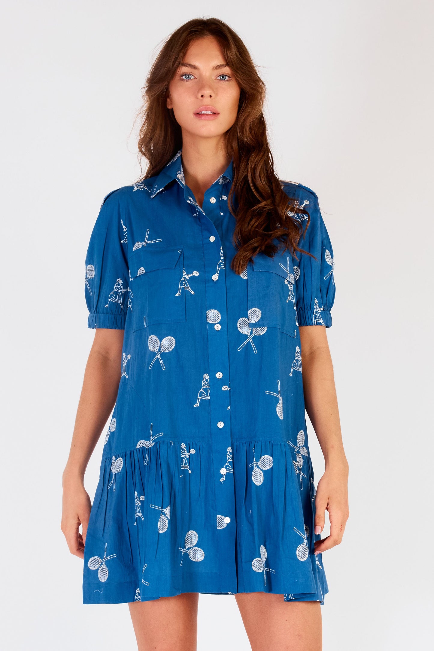 Giverny Dress - Tennis Blue