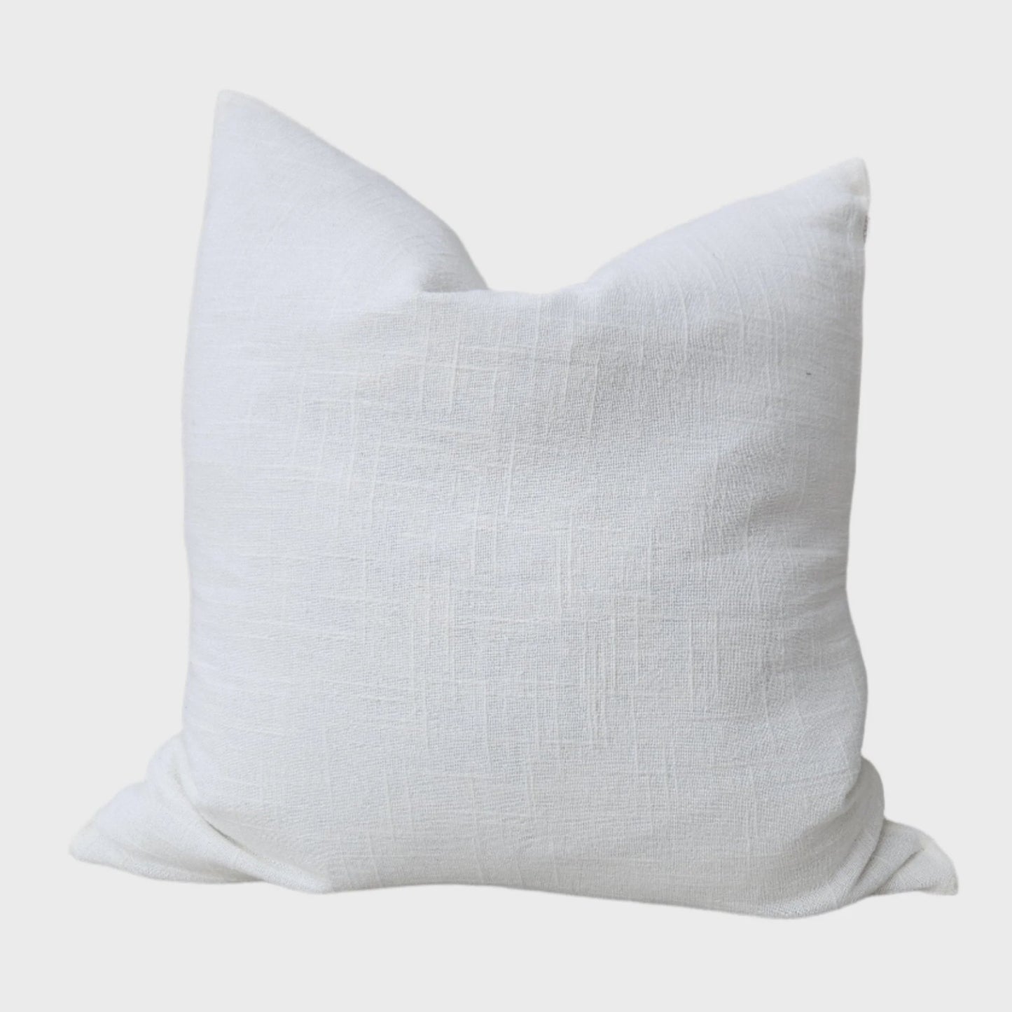 Olga Linen Cushion - White