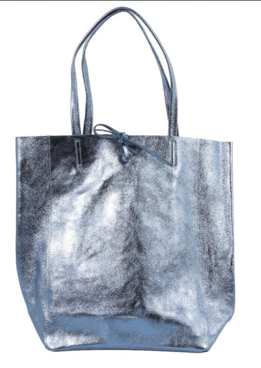 Large Metallic Tote Bag