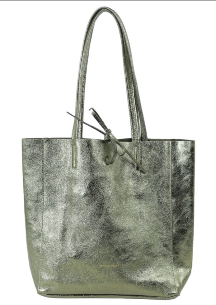 Medium Metallic Tote Bag