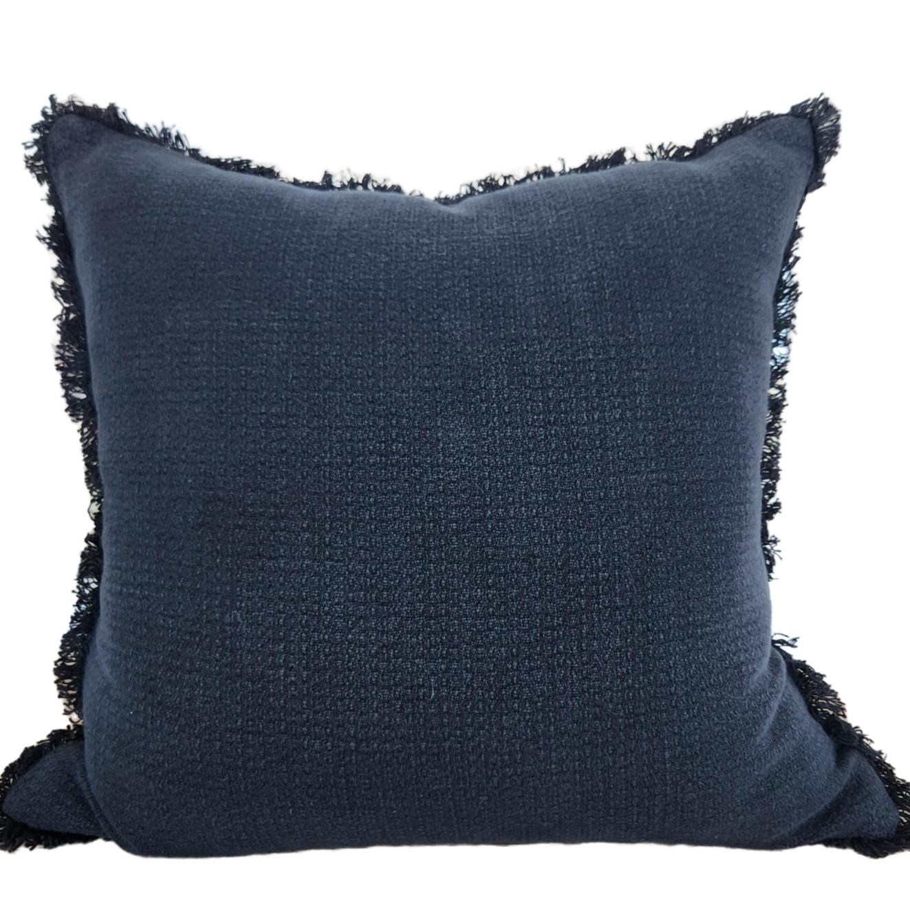Odense Linen Cushion - Black Square