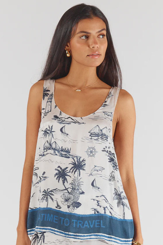 Seaworld Singlet - Navy