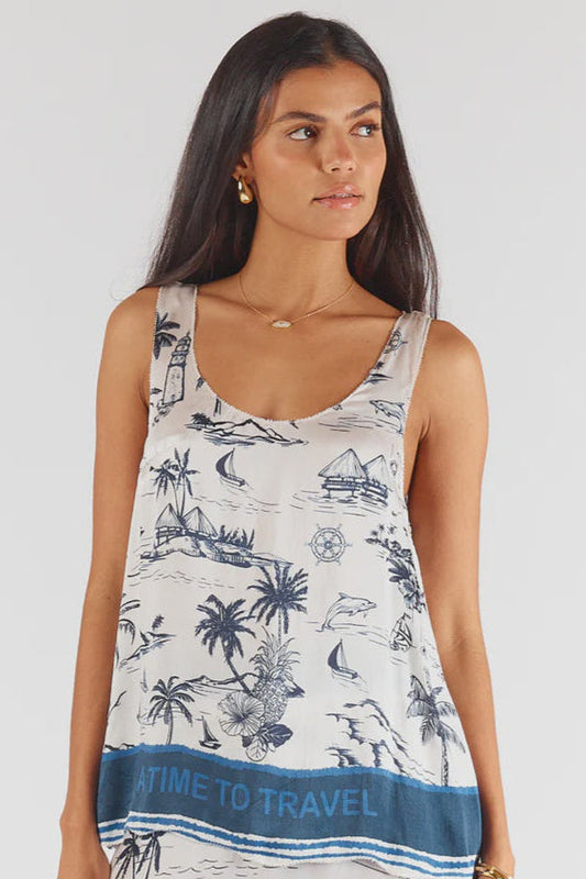 Seaworld Singlet - Navy