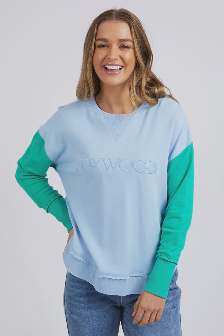 Simplified Colour Block Crew