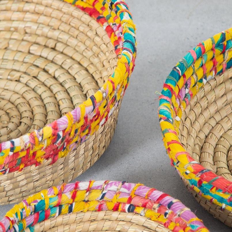 Kaisa Round Table Baskets Set/3