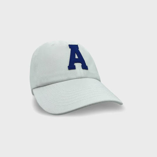 College Letter Cap - White