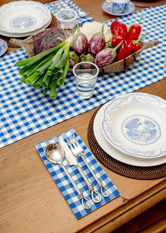 Blue Gingham Napkins