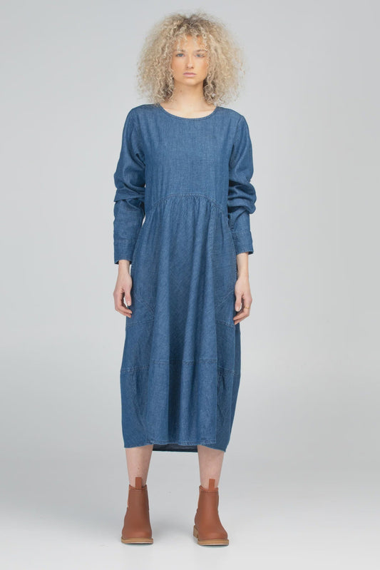 Guru Dress - Mid Wash Denim