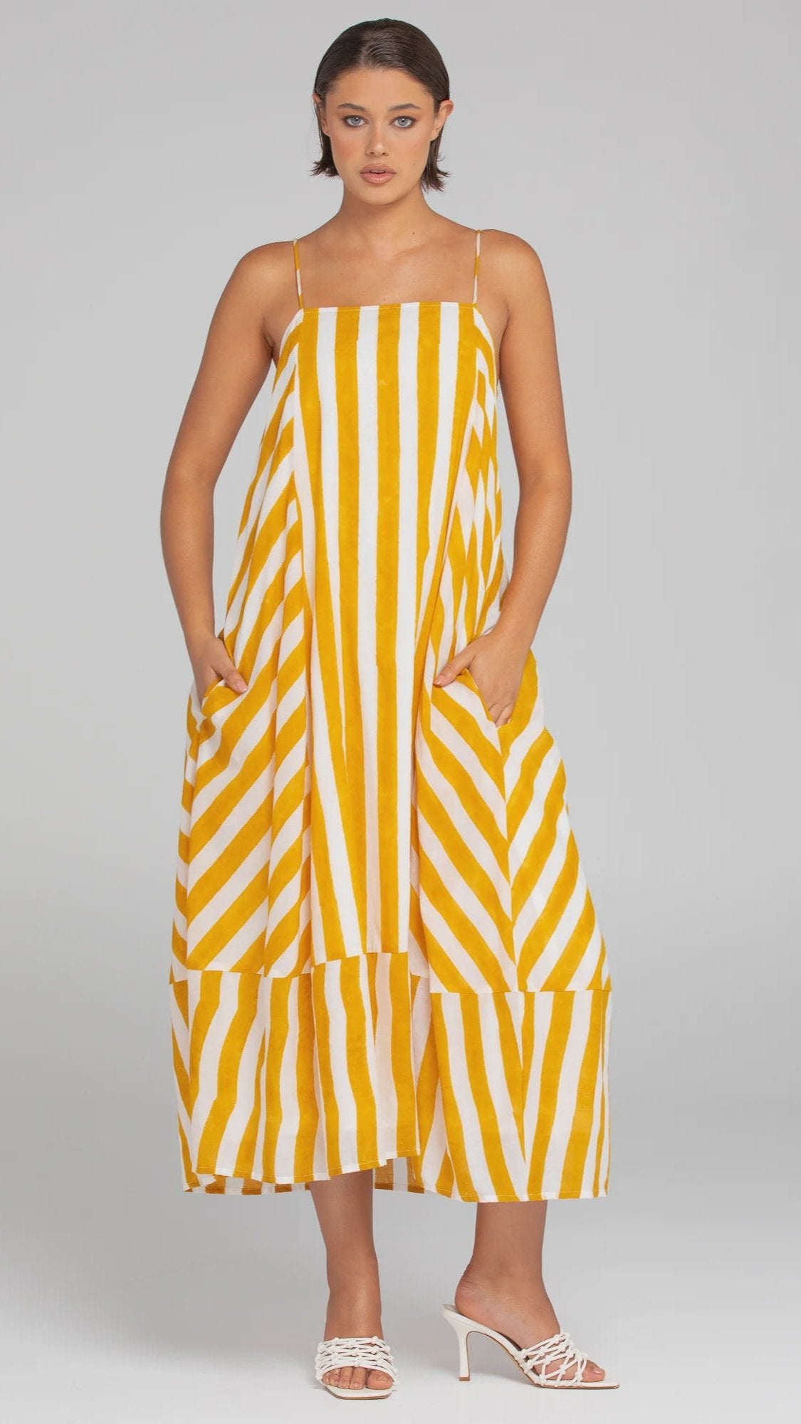 Sami Dress - Tropical Stripe