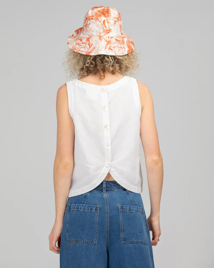 Reversible Bucket Hat - Western Palm/Light Blue