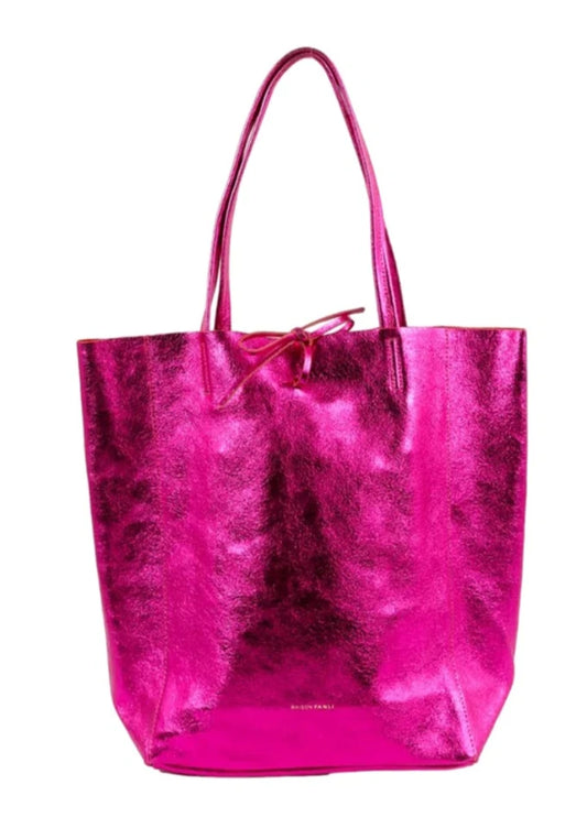 Medium Metallic Tote Bag