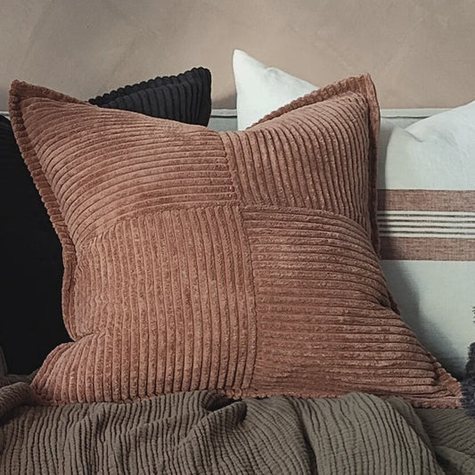 WALES Corduroy Cushion  - Rust