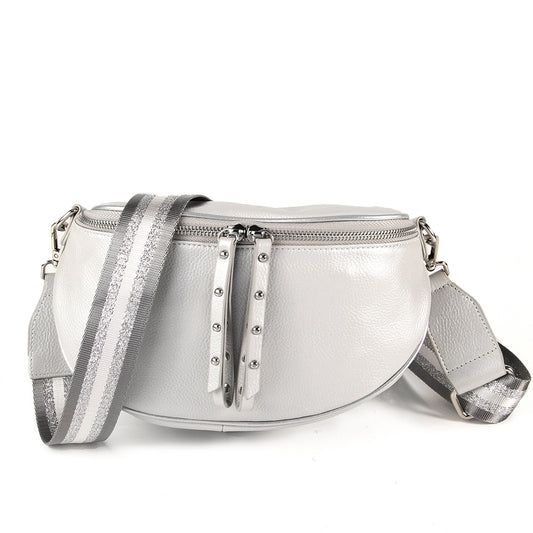 Obsessed Leather Bag - Silver