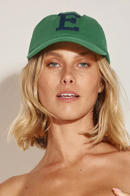 College Letter Cap - Green