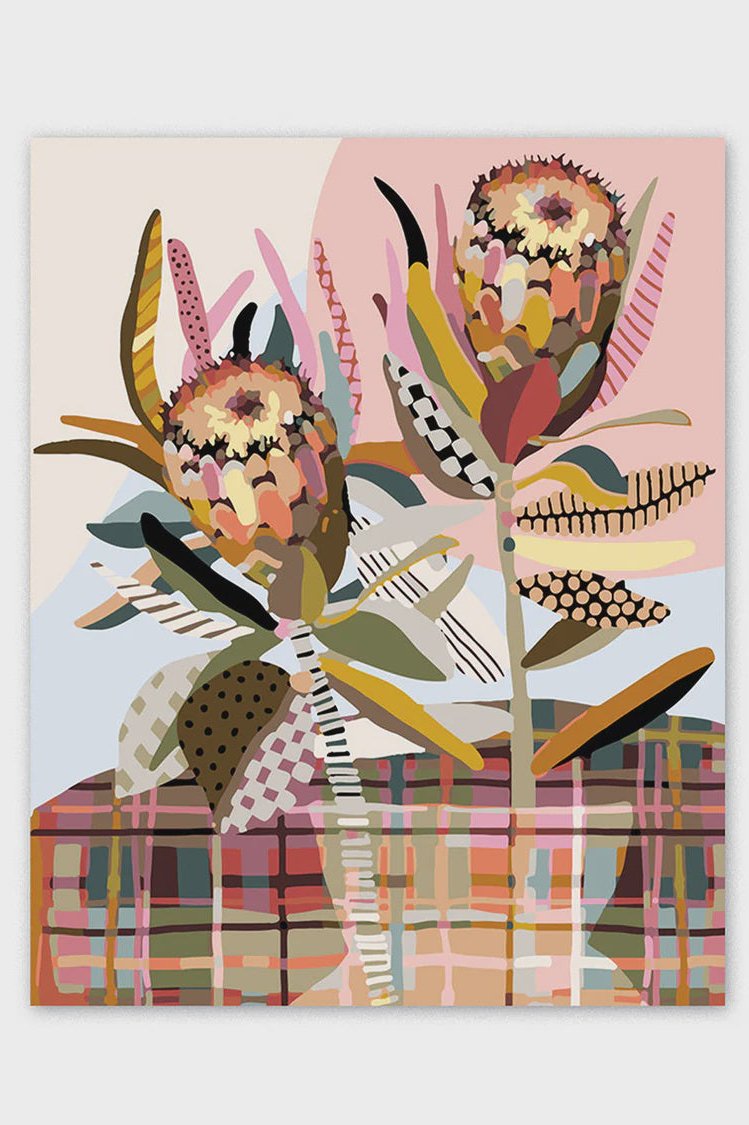 Paint By Numbers - Two Proteas