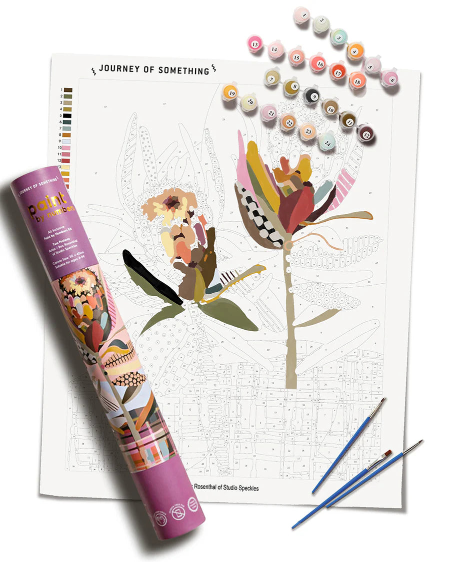 Paint By Numbers - Two Proteas