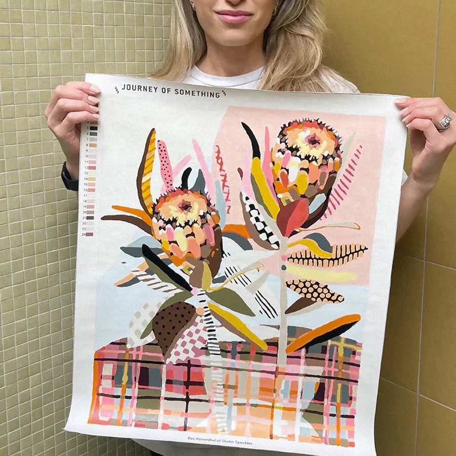 Paint By Numbers - Two Proteas