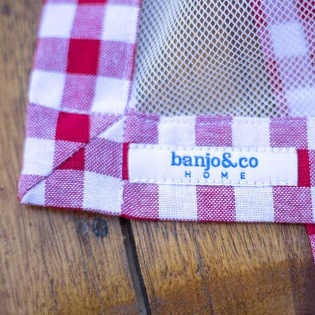 Red Gingham Food Cover