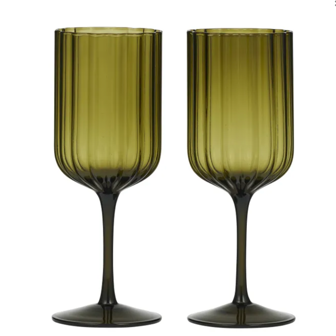 Hazel Set/2 Wine Glasses
