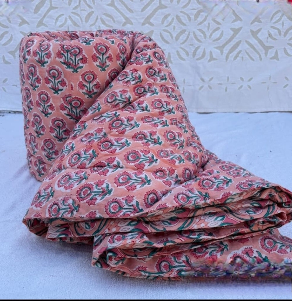 Dolly Block Printed Quilt