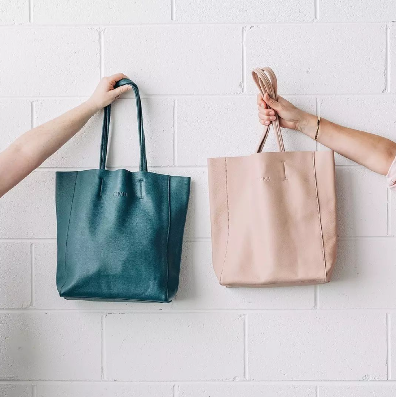 Open Top Tote - Light Pink