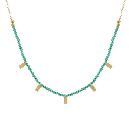 Wandering Soul Green Onyx Choker Necklace