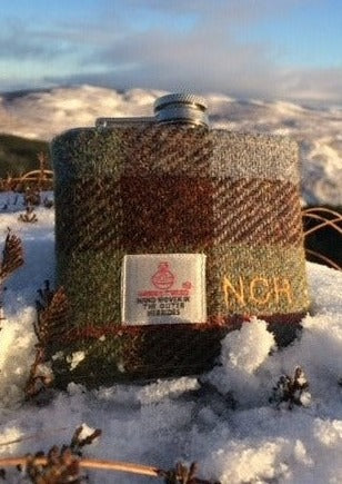 Harris Tweed Hip Flask