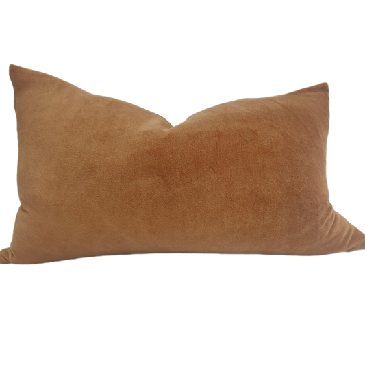 Fontainebleau Cotton Velvet & Linen Cushion - Lumbar