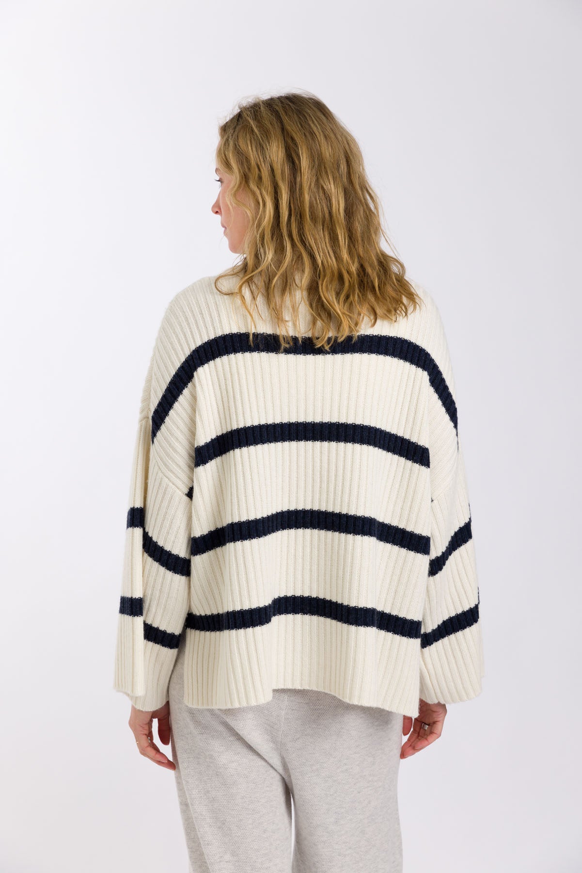 Divine Stripe Rib Pull Over