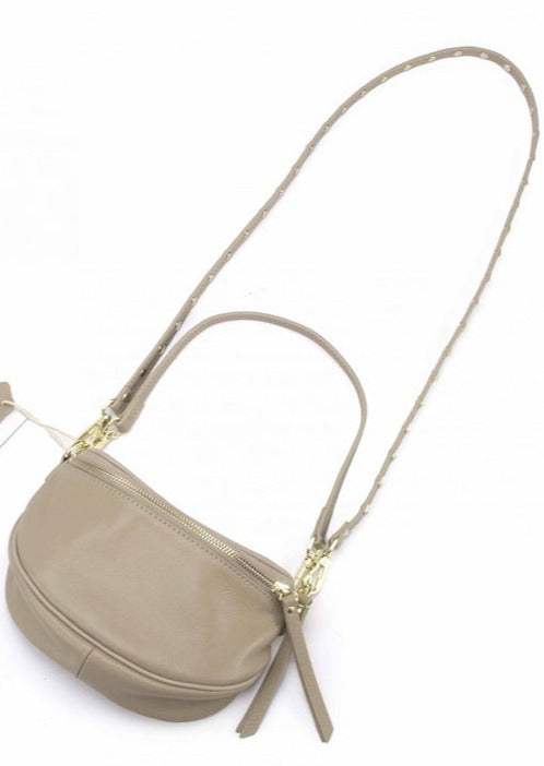 Mini Obsessed Leather Bag - Taupe