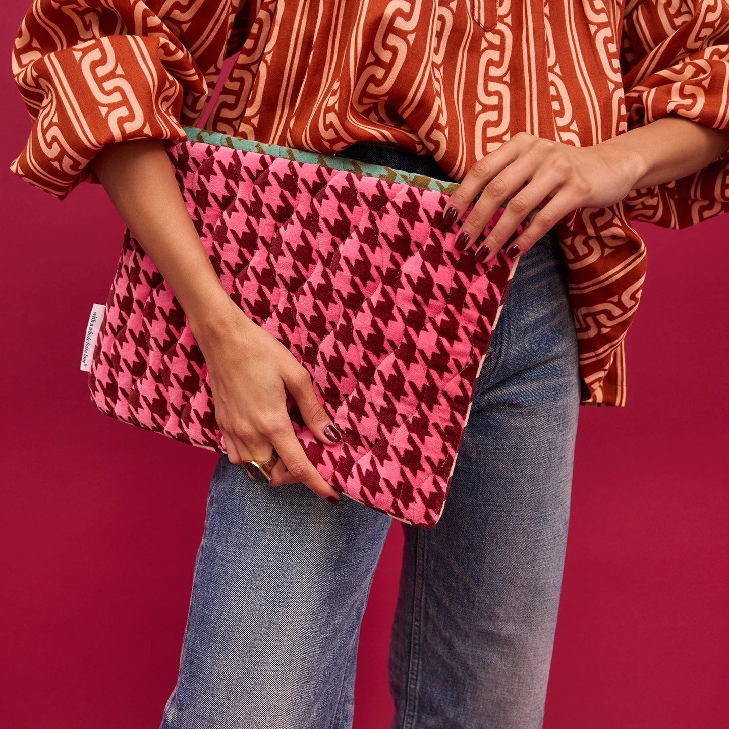 Vinita Velvet Clutch Bag
