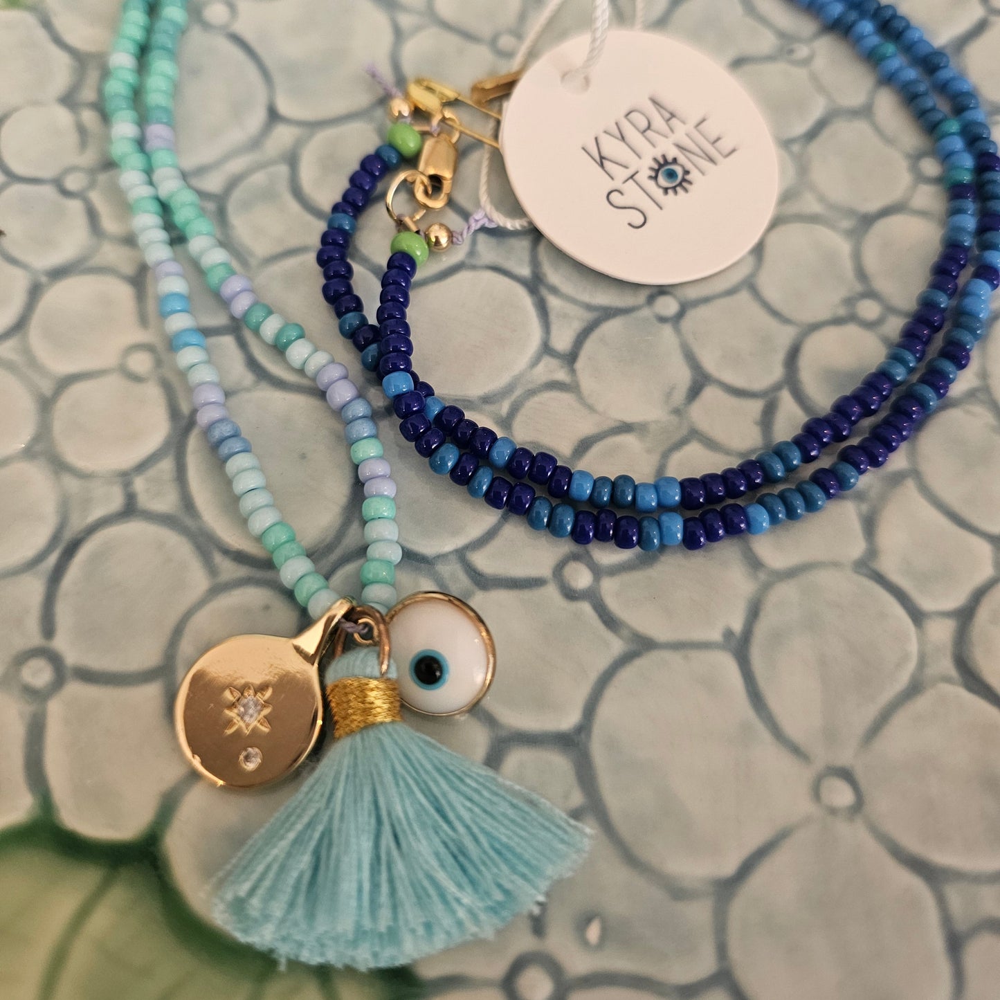 Kyra Stone Tassel Necklace