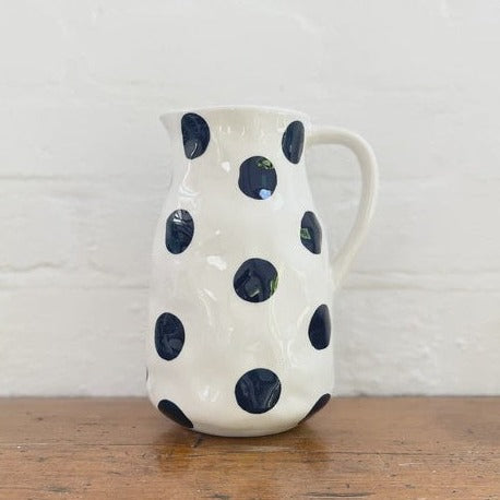 Large Navy Spot Jug