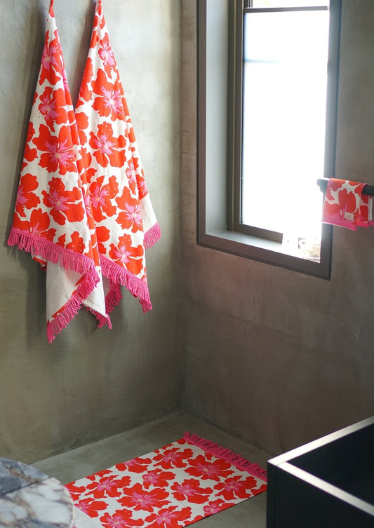 Hand Towel/Bath Mat - Summer Bloom