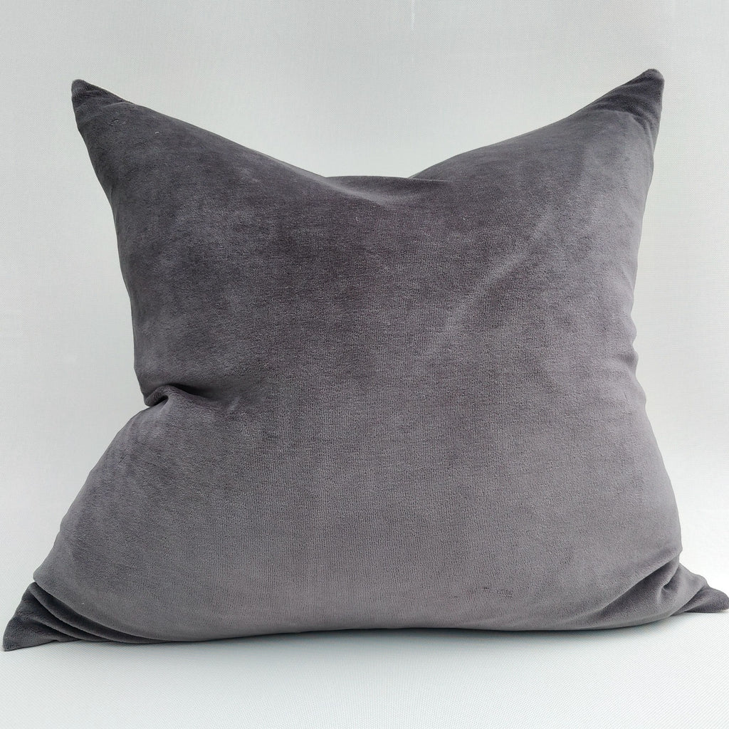 Fontainebleau Cotton Velvet & Linen Cushion - Square