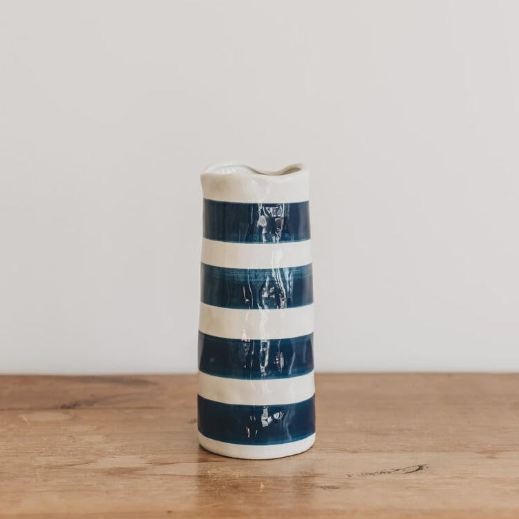 Medium Vase - Navy Stripe