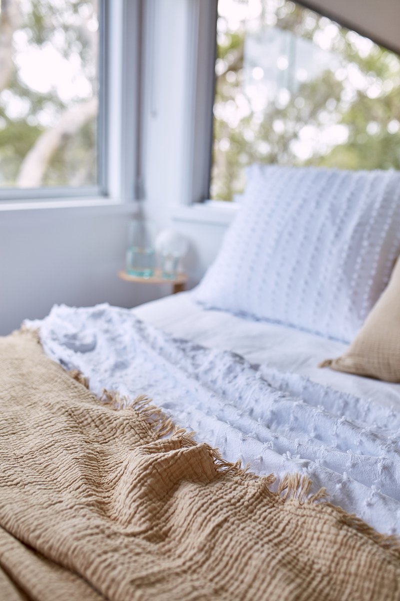 Shore Duvet Cover -White