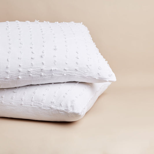 Shore Pillowcases - White - Set/2