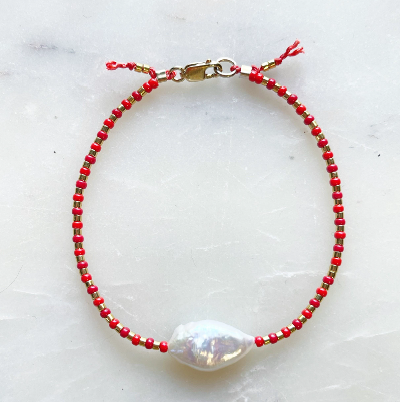 Kyra Stone Freshwater Pearl Bracelet