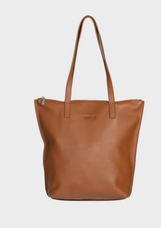 Small Zip Tote - Tan