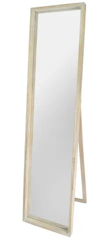 Deep Rim Wooden Standing Mirror