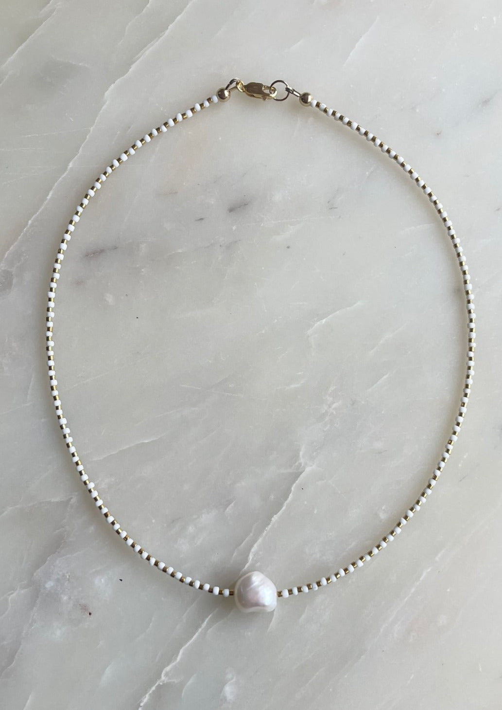 Freshwater Pearl  & Bead Necklace